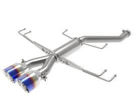 aFe Power Takeda 2.5in 304SS Axle-Back Exhaust System 17-19 Honda Civic Type R L4-2.0L (t) - BL Flame Tip for Honda Civic 10