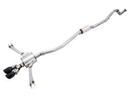 AWE 2016+ Honda Civic Si Touring Edition Exhaust w/Front Pipe & Dual Diamond Black Tips for Honda Civic 10