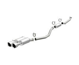 MagnaFlow CatBack 17-18 Honda Civic L4 1.5LGAS Dual Exit Polished Stainless Exhaust for Honda Civic 10