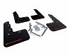 Rally Armor 17-21 Honda Civic Type R Black UR Mud Flap w/ Red Logo for Honda Civic Type R