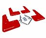 Rally Armor 17-21 Honda Civic Type R Red UR Mud Flap w/ White Logo for Honda Civic Type R