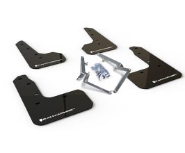 Rally Armor 17-21 Honda Civic Sport & Touring (Hatch) Black UR Mud Flap w/ White Logo for Honda Civic 10