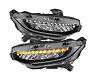 Anzo 16-17 Honda Civic Projector Headlights Plank Style Black w/Amber/Sequential Turn Signal