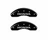 MGP Caliper Covers 4 Caliper Covers Engraved Front Honda Rear H Logo Black Finish Silver Char 2017 Honda Civic for Honda Civic Si