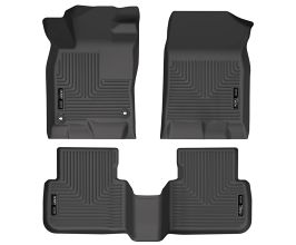 Husky Liners 2022 Honda Civic WeatherBeater Front & 2nd Seat Floor Liners (Black) for Honda Civic 11