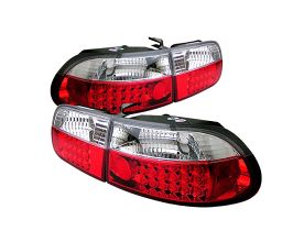 Spyder Honda Civic 92-95 3DR LED Tail Lights Red Clear ALT-YD-HC92-3D-LED-RC for Honda Civic 5
