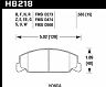 HAWK 84-85 Honda Accord / 88-00 Civic / 88-91 CRX 15mm DTC-60 Front Race Brake Pads for Honda Civic
