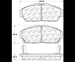 StopTech StopTech Street Select Brake Pads - Rear for Honda Civic 5