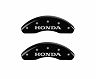 MGP Caliper Covers Front set 2 Caliper Covers Engraved Front Honda Black finish silver ch