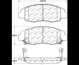 StopTech StopTech Street Select Brake Pads - Front/Rear for Honda Civic 6