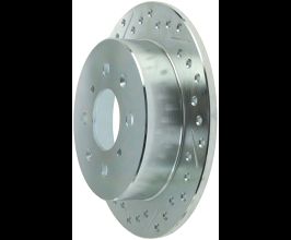 StopTech StopTech Select Sport 92-00 Honda Civic Drilled and Slotted 1-Piece Rear Passenger Side Brake Rotor for Honda Civic 6