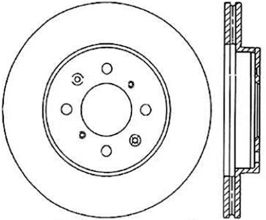 StopTech StopTech 90-01 Acura Integra (exc. Type R) SportStop Cryo Slotted & Drilled Front Left Rotor for Honda Civic 6