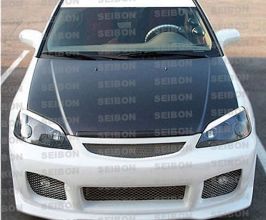 Seibon 01-03 Honda Civic OEM Carbon Fiber Hood for Honda Civic 7