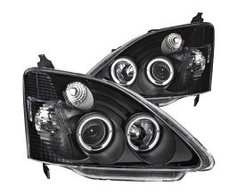 Anzo 2002-2004 Honda Civic Projector Headlights w/ Halo Black for Honda Civic 7