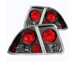 Anzo 2001-2004 Honda Civic Taillights Black for Honda Civic 7