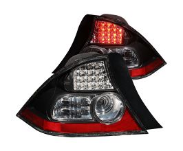 Anzo 2004-2005 Honda Civic LED Taillights Black for Honda Civic 7