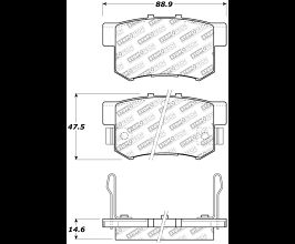 StopTech StopTech Street Select Brake Pads - Front/Rear for Honda Civic 7