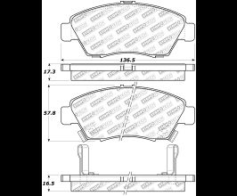 StopTech StopTech Street Select Brake Pads - Rear for Honda Civic 7