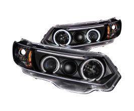 Anzo 2006-2011 Honda Civic Projector Headlights w/ Halo Black (CCFL) for Honda Civic 8
