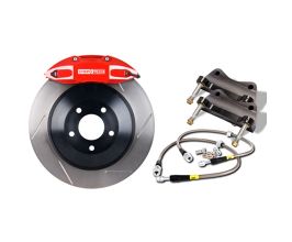 StopTech StopTech 08-09 Honda Civic Si 1PC Rotor Black ST-41/Pads/SS Lines Touring Drilled Front Brake Kit for Honda Civic 8