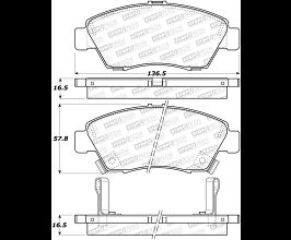 StopTech StopTech Street Brake Pads for Honda Civic 8