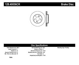 StopTech StopTech 02-06 Acura RSX (Excl. Type S) Cryo Cross Drilled Brake Rotor - Front Right for Honda Civic 8