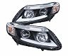 Anzo 2012-2015 Honda Civic Projector Headlights w/ U-Bar Chrome for Honda Civic