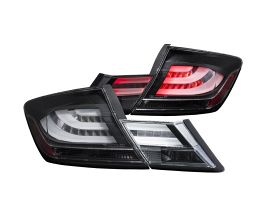 Anzo 2013-2015 Honda Civic LED Taillights Black for Honda Civic 9