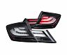 Anzo 2013-2015 Honda Civic LED Taillights Black for Honda Civic