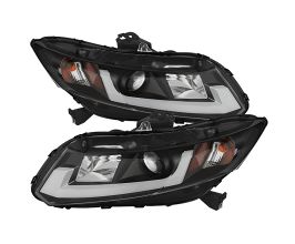 Spyder 12-14 Honda Civic (Excl. 2014 Coupe) Projector Headlights Lgtbr DRL Black PRO-YD-HC12-DRL-BK for Honda Civic 9