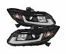 Spyder 12-14 Honda Civic (Excl. 2014 Coupe) Projector Headlights Lgtbr DRL Black PRO-YD-HC12-DRL-BK for Honda Civic