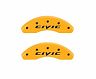 MGP Caliper Covers 4 Caliper Covers Engraved Front 2015/Civic Engraved Rear 2015/Civic Yellow finish black ch for Honda Civic