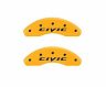 MGP Caliper Covers Front set 2 Caliper Covers Engraved Front 2015/Civic Yellow finish black ch