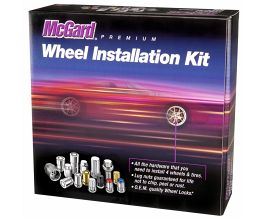 McGard 5 Lug Hex Install Kit w/Locks (Under Hub Cap / Cone Seat Nut) M12X1.5 / 3/4 Hex / .775in. L for Honda Civic 9