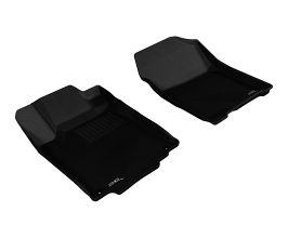 3D Mats 2012-2016 Honda CR-V Kagu 1st Row Floormat - Black for Honda CR-V 4