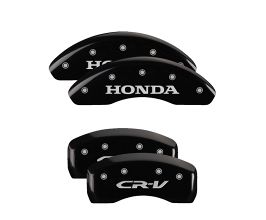 MGP Caliper Covers 4 Caliper Covers Engraved Front Honda Rear CR-V Black Finish Silver Char 2018 Honda CR-V for Honda CR-V 5