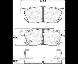 StopTech StopTech Street Brake Pads for Honda CR-X 2
