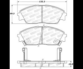 StopTech StopTech Street Brake Pads for Honda CR-X 2