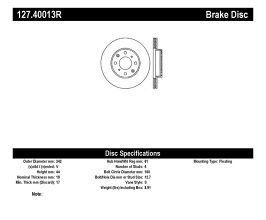 StopTech StopTech Slotted & Drilled Sport Brake Rotor for Honda CR-X 2