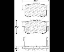 StopTech StopTech Street Select Brake Pads - Front/Rear for Honda CR-Z 1