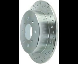 StopTech StopTech Select Sport 92-00 Honda Civic Drilled and Slotted 1-Piece Rear Passenger Side Brake Rotor for Honda Del Sol 1