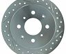 StopTech StopTech Select Sport 92-00 Honda Civic Drilled/Slotted Vented 1-Piece Rear Driver Side Brake Rotor for Honda Civic del Sol