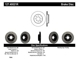 StopTech StopTech 90-01 Acura Integra (exc. Type R) / 01-05 Honda Civic / 07+ Honda Fit / 93-97 Del Sol VTEC for Honda Del Sol 1