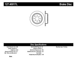 StopTech StopTech 90-96 Acura Integra / 97-01 Integra (Exc. Type R) Slotted & Drilled Left Rear Rotor for Honda Del Sol 1