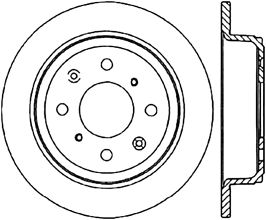 StopTech StopTech Power Slot Rear Right Rotor 90-01 Integra (exc. Type R) /all 93-00 Civic w rear disc CRYO for Honda Del Sol 1