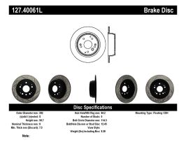 StopTech StopTech 04-08 Acura TL / 03-09 honda Element Slotted & Drilled Left Rear Rotor for Honda Element 1