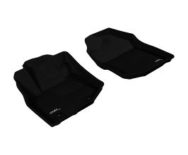 3D Mats 2009-2013 Honda Fit Kagu 1st Row Floormat - Black for Honda Fit 2