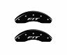 MGP Caliper Covers Front set 2 Caliper Covers Engraved Front FIT Black finish silver ch