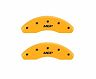 MGP Caliper Covers Front set 2 Caliper Covers Engraved Front Yellow finish black ch
