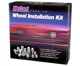 McGard SplineDrive Tuner 4 Lug Install Kit w/Locks & Tool (Cone) M12X1.5 / 13/16 Hex - Gold for Honda Fit 3